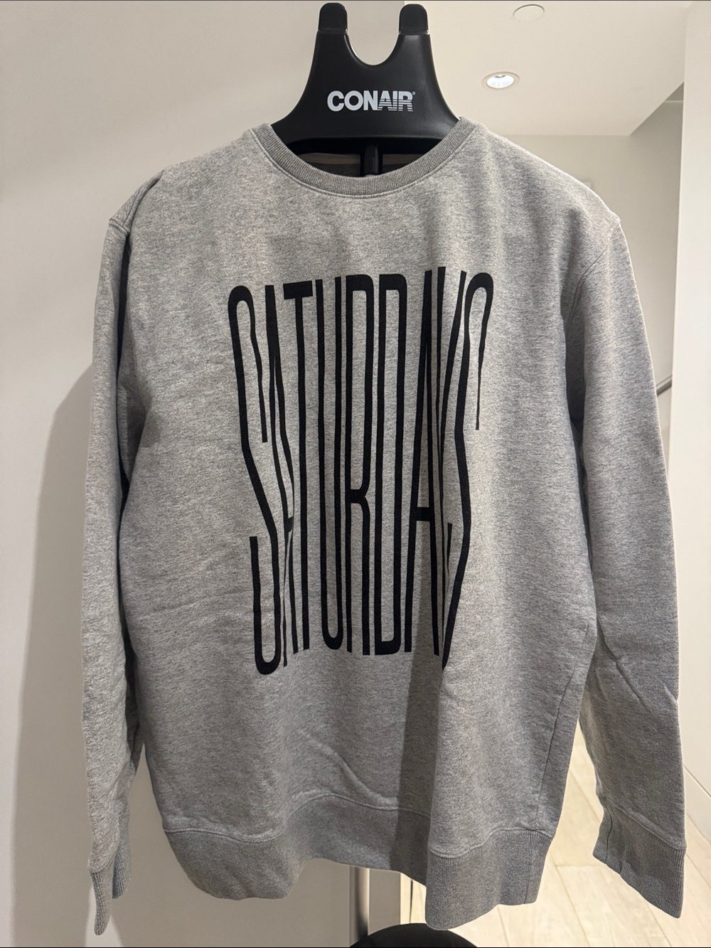 Saturdays Gray Logo Crewneck Sweatshirt
